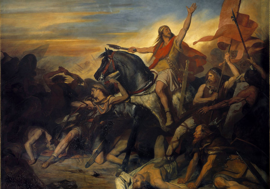 Ary Scheffer-Gemälde der Schlacht von Zülpich